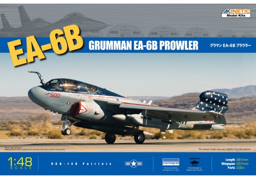 โมเดลเครื่องบินรบ Kinetic Model 1/48 KI-K48022 GRUMMAN EA-6B PROWLER