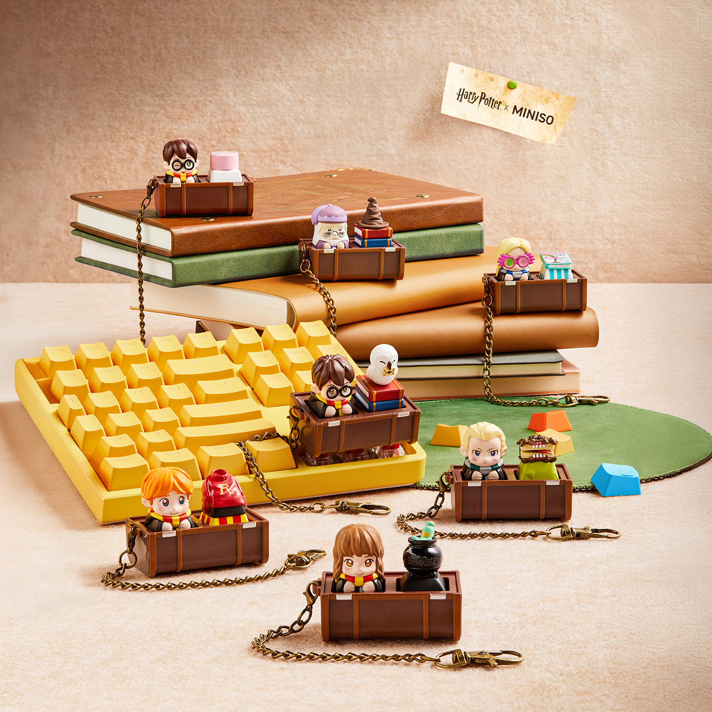 [Pre-Order 20-25 Day] New! Miniso x Harry Potter Back to Hogwarts คีย์แคป กล่องสุ่ม