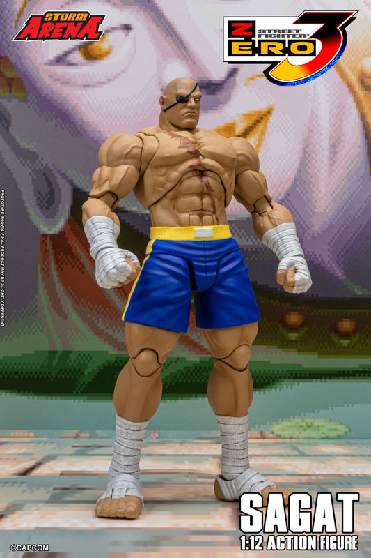 Street Fighter Alpha 3 1/12 Scale Action Figure Sagat(Provisional Pre-order)