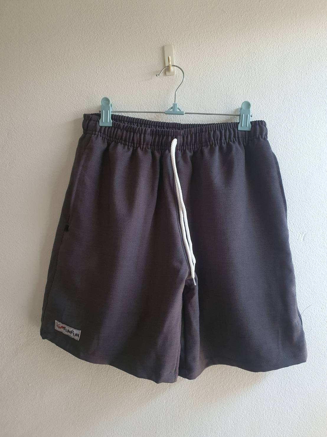FF05909 กางเกง ขาสั้น สีดำ ของใหม่ เอว 24-32 นิ้ว