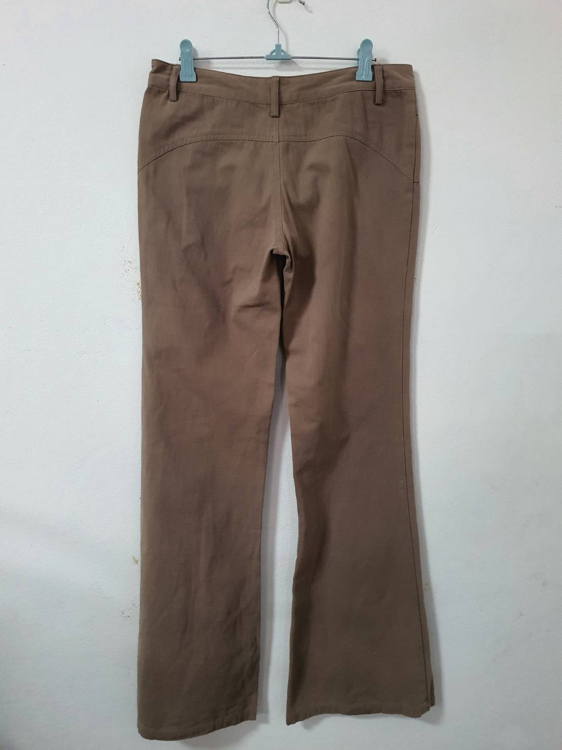 FF06350 กางเกงผ้ามือสอง สีน้ำตาล X=ACT เอว 28 นิ้ว