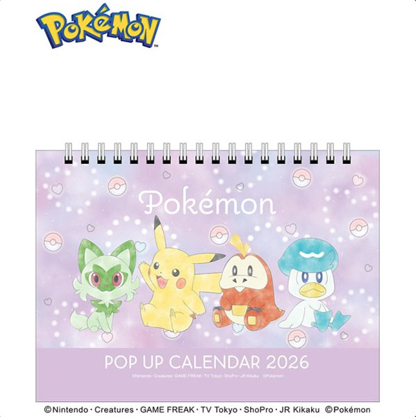 Pokemon CL-008 2026 Pop Up Tabletop Calendar(Pre-order)