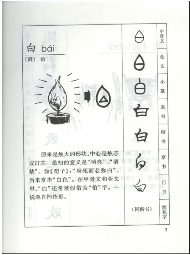 Tracing the Roots of Chinese Characters: 500 Cases 汉字演变五百例