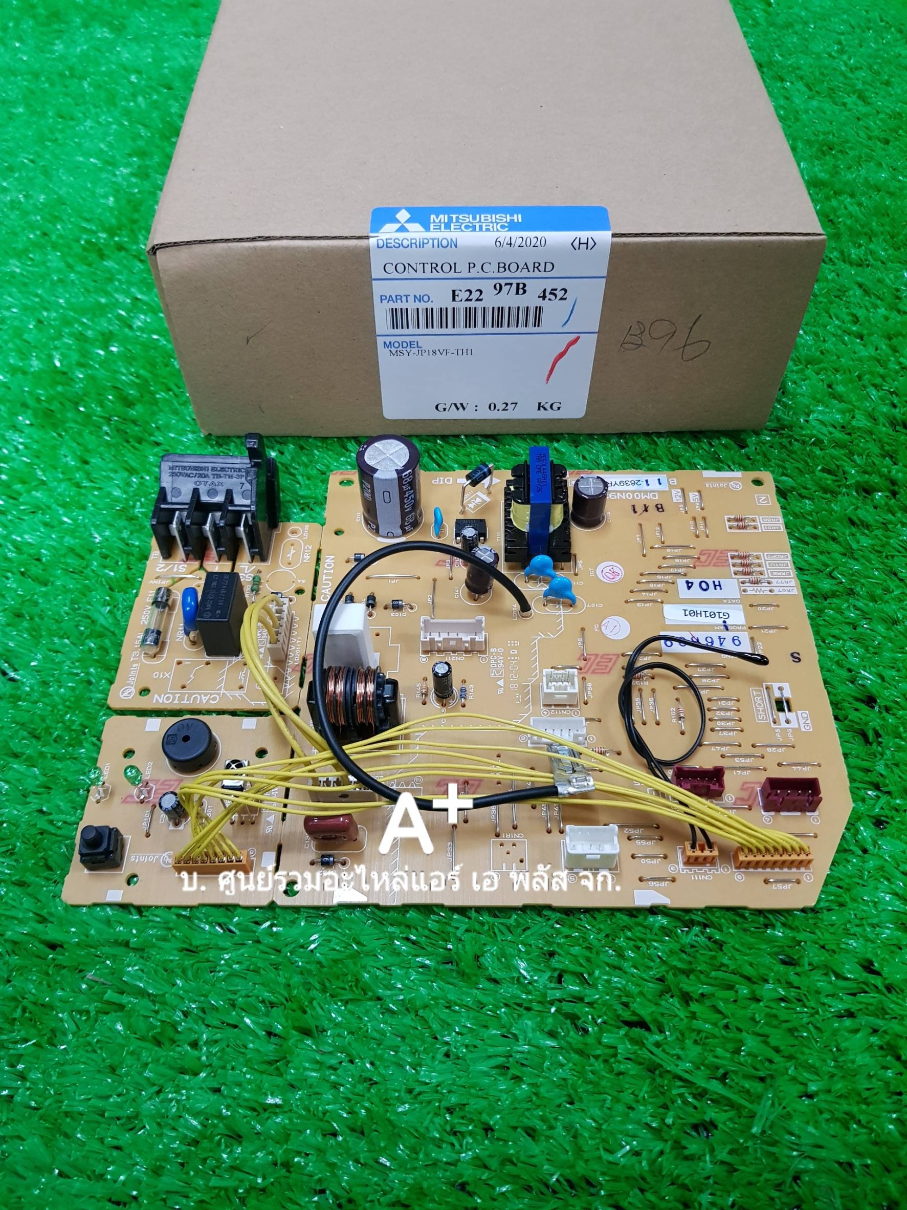 แผงวงจรควบคุมแอร์มิตซู CONTROL PC BOARD + ตัวรับสัญญาณMSY-JP18VF E2297B452 ส่งฟรี