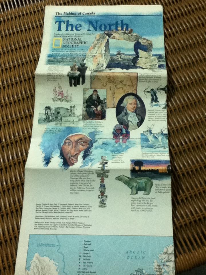 โปสเตอร์แผนที่ The North: The Making of Canada (ภาษาอังกฤษ)
