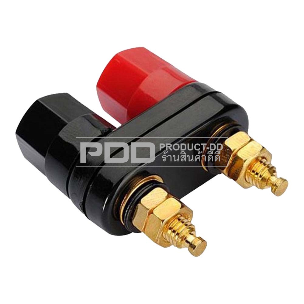 (แพค 2 ชิ้น) ขั้วลำโพง บานานาแจ๊ค 4 mm Banana Jack ตัวเมียแบบคู่หัวเหลี่ยม สำหรับยึดแท่น