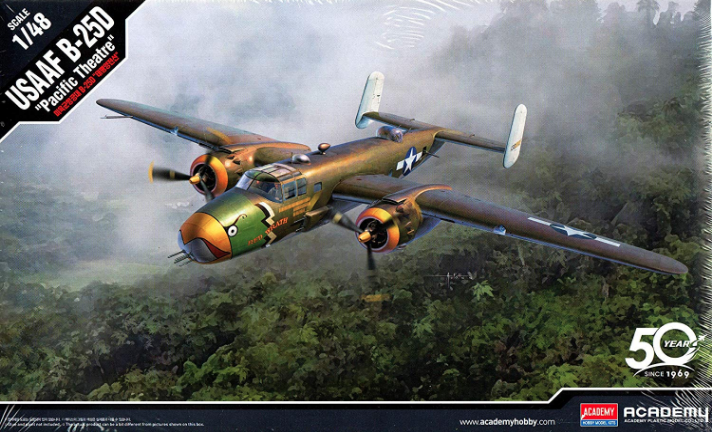 โมเดลเครื่องบิน Academy ขนาด 1/48 AC12328 USAAF B-25D "Pacific Theatre"