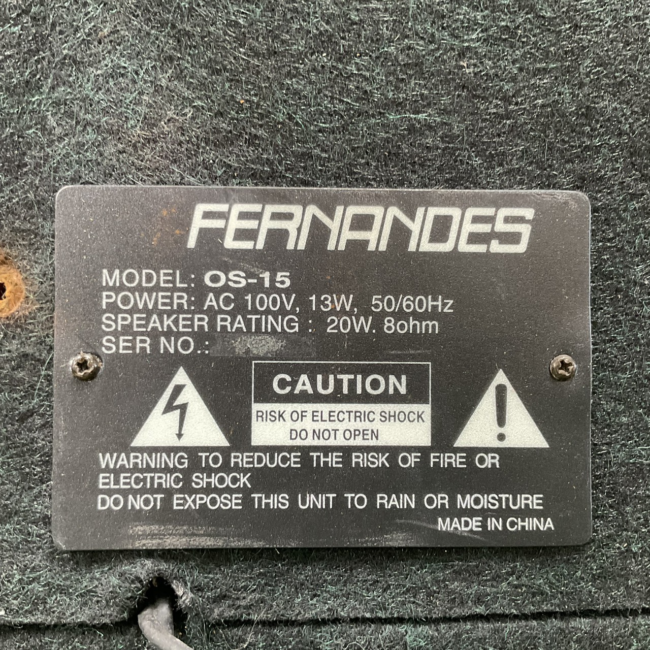 แอมป์กีต้าร์ FERNANDES : OS-15