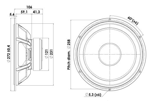 Scanspeak Discovery 26W/4534G 10" Aluminum Cone Woofer 4 ohm