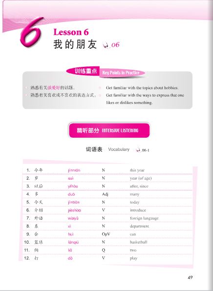 แบบเรียนภาษาจีน 汉语 纵横 听力课本0(附听力录音文本及参考答案,含1MP3)หนังสือเรียนภาษาจีน Jump High - A Systematic Chinese Course Listening TEXTBOOK 0+MP3