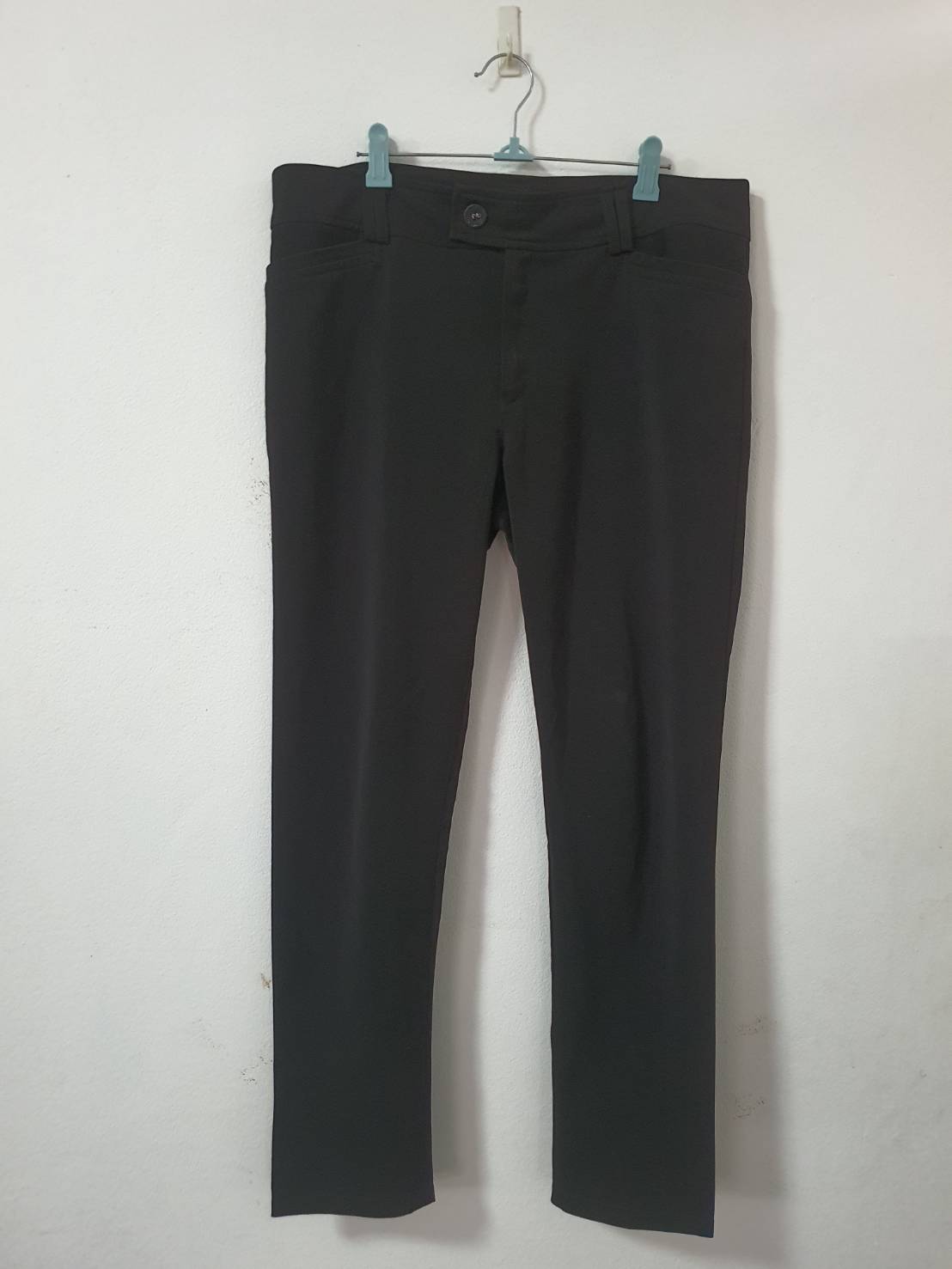 FF06405 กางเกงผ้ามือสอง สีดำ เอว 34 นิ้ว