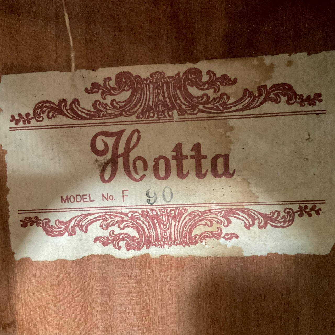 กีต้าร์โปร่ง Hotta&Co. : F90
