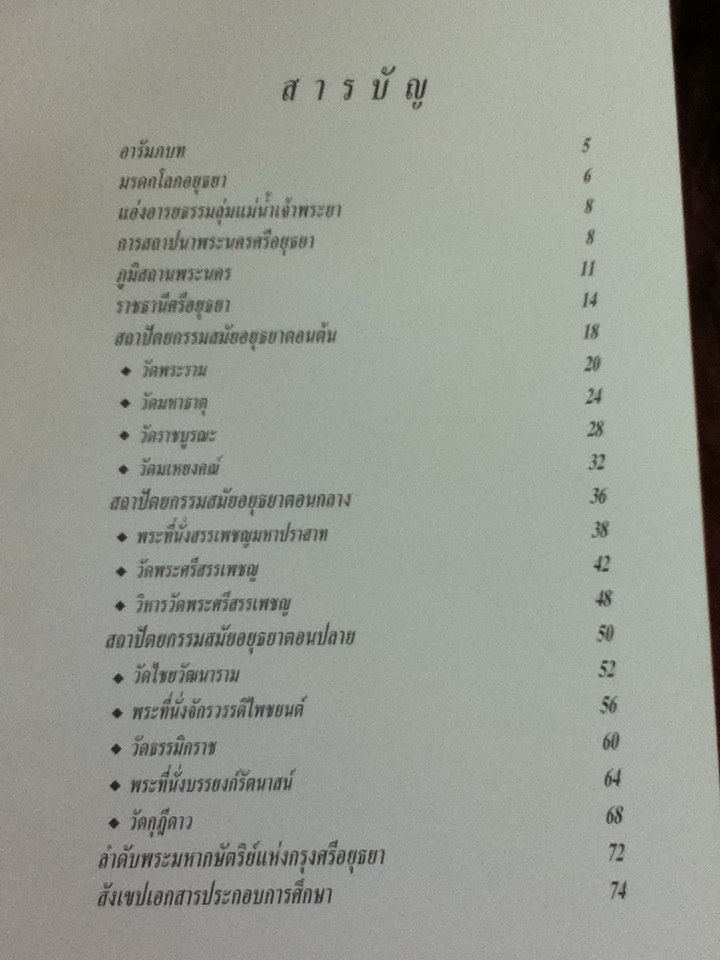 หนังสือภาพประวัติศาสตร์ มรดกโลกอยุธยา