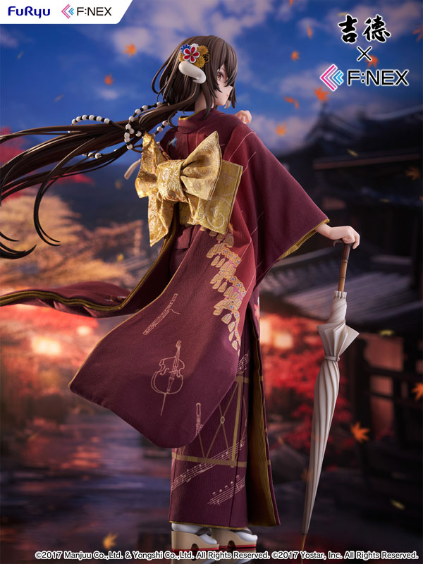 Yoshitoku x F:NEX Mikasa blue flower komachi ver -Japanese Doll- 1/4 Scale Figure(Pre-order)(Single Shipment)