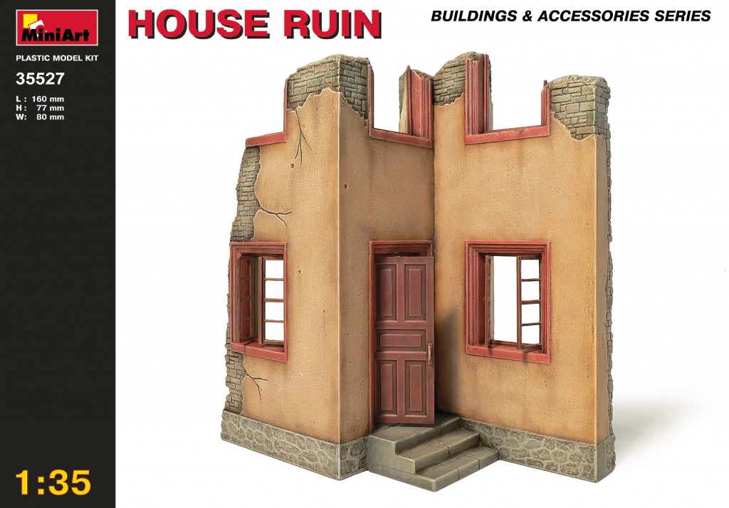 โมเดลฉากจำลอง MiniArt ขนาด 1/35 MI35527 House Ruin