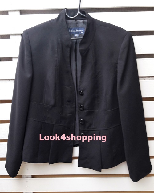 FF05403 เสื้อสูทมือสอง สีดำ Evan Picone อก 38 นิ้ว