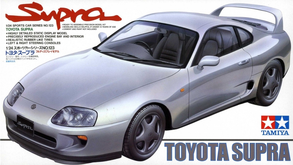 โมเดลรถจำลองทามิย่า ขนาด 1/24 TA24123 Toyota Supra