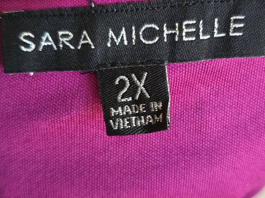 FF04046 เสื้อผ้ามือสอง สีชมูบานเย็นเข้ม แบรนด์ SARA MICHELLE อก free-46 นิ้ว