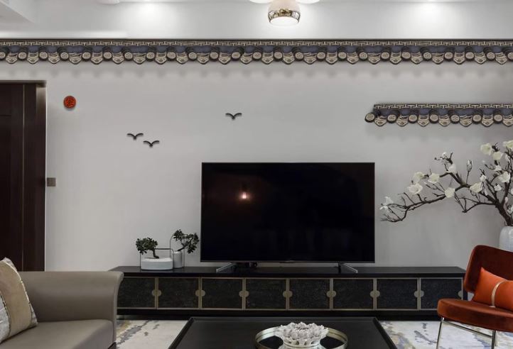 หลังคากระเบื้องแบบจีน แบบเกาหลี แบบญี่ปุ่น ลายคลาสสิก สำหรับตกแต่งสถานที่ต่างๆ Chinese Korean Japanese Tile Decoration Double Dragons Creative Tile Decoration