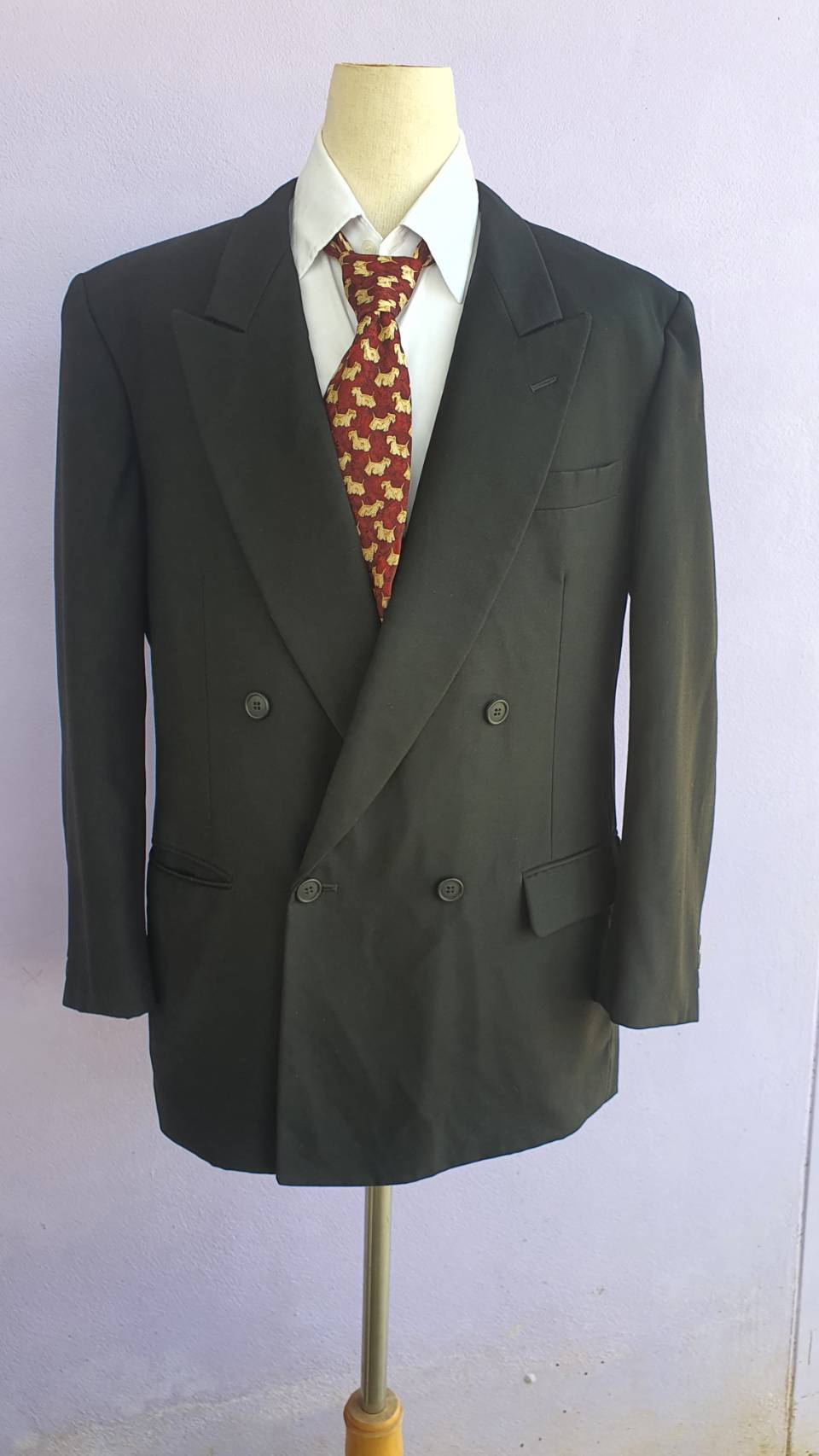 SUIT-A0005 เสื้อสูท สีดำ มือสอง แบรนด์ aftersix อก 44 นิ้ว