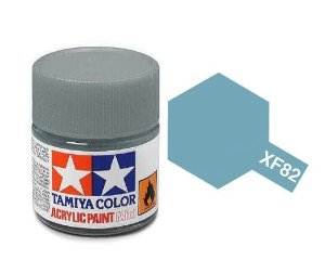 สีทาโมเดลสูตรน้ำอะคริลิกทามิย่า Tamiya Acrylic XF-82 Ocean Gray2 (RAF) (10 ml)