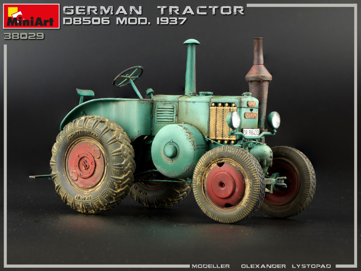 โมเดลรถแทรคเตอร์ MiniArt ขนาด 1/35 MI38029 German Tractor D8506 Mod. 1937