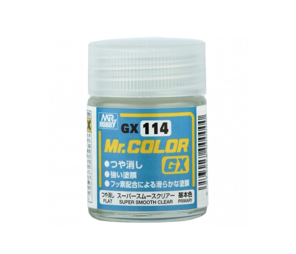 GX114 Super Smooth Clear (Flat) 18 ml. สีเคลียร์ด้าน
