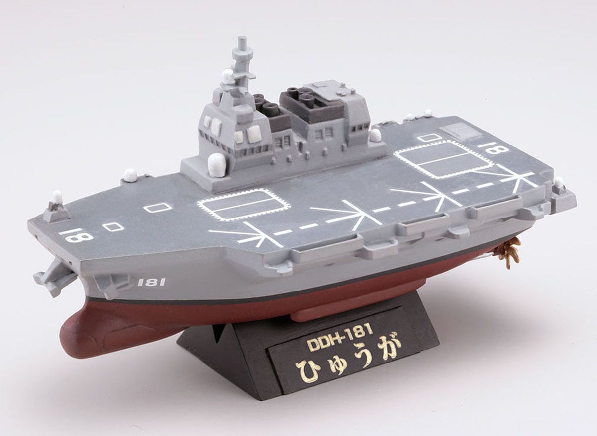 โมเดลเรือรบจำลอง ยี่ห้อเอฟทอย ชุด Chibi Scale Escort Ship & Submarine #DDH-181 destroyer Hyuga