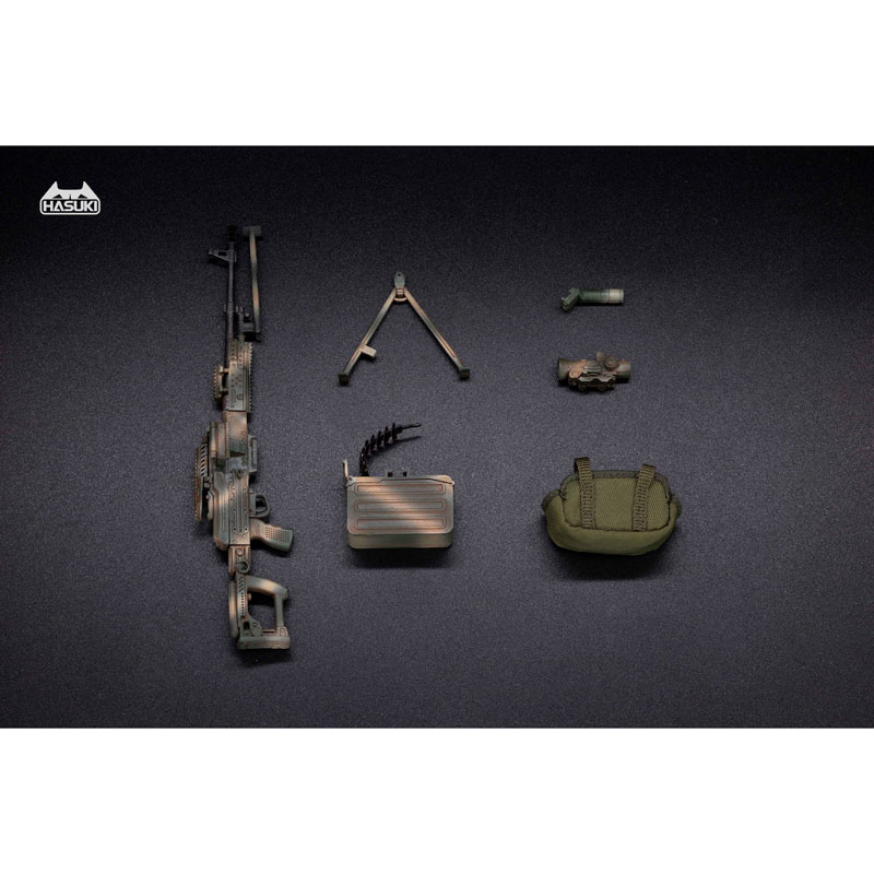 WM-05C Regular Machine Gun Set Jungle Camouflage 1/12 Action Figure Complete Model Option Part(Pre-order)