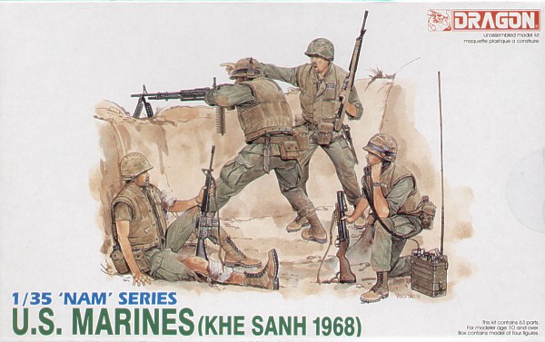 โมเดลฟิกเกอร์ Dragon Models 1/35 DRA3307 U.S. Marines (Khe Sanh 1968)