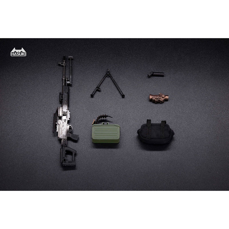 WM-05A Regular Machine Gun Set Metal Black 1/12 Action Figure Complete Model Option Part(Pre-order)