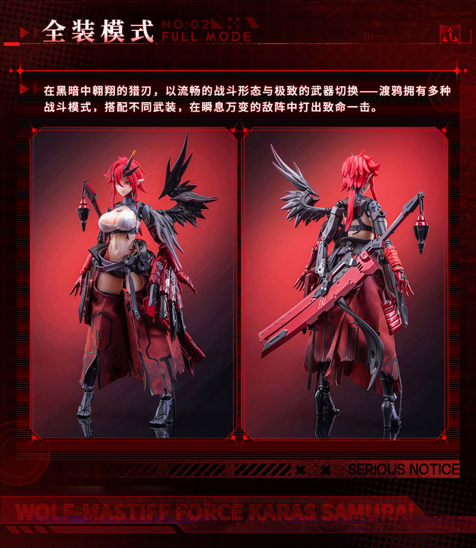 [Bonus] "WOLF-MASTIFF FORCE Karas Samurai" 1/9 Seamless Action Figure(Provisional Pre-order)