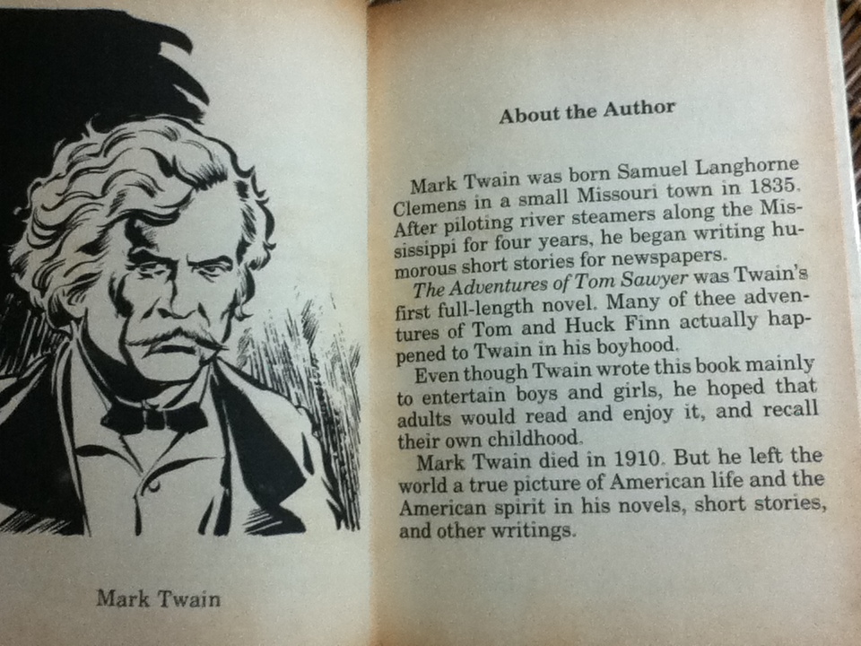 THE ADVENTURES OF TOM SAWYER/ Mark Twain