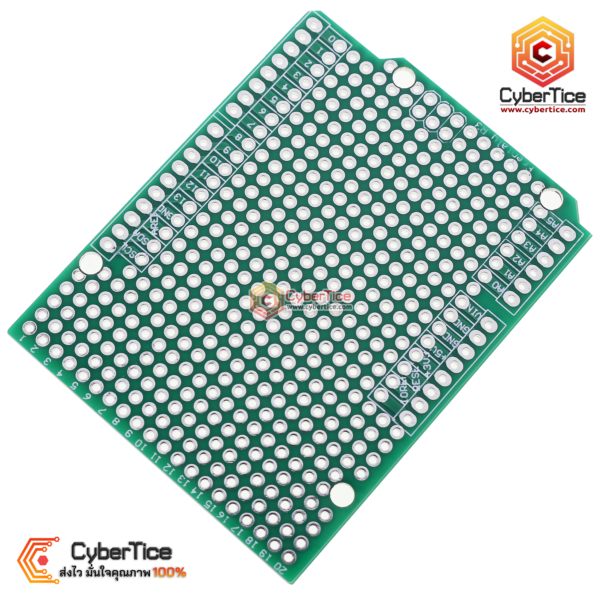 PCB Phototype Arduino UNO R3 Shield สีเขียว - ขาย Arduino อุปกรณ์ ...