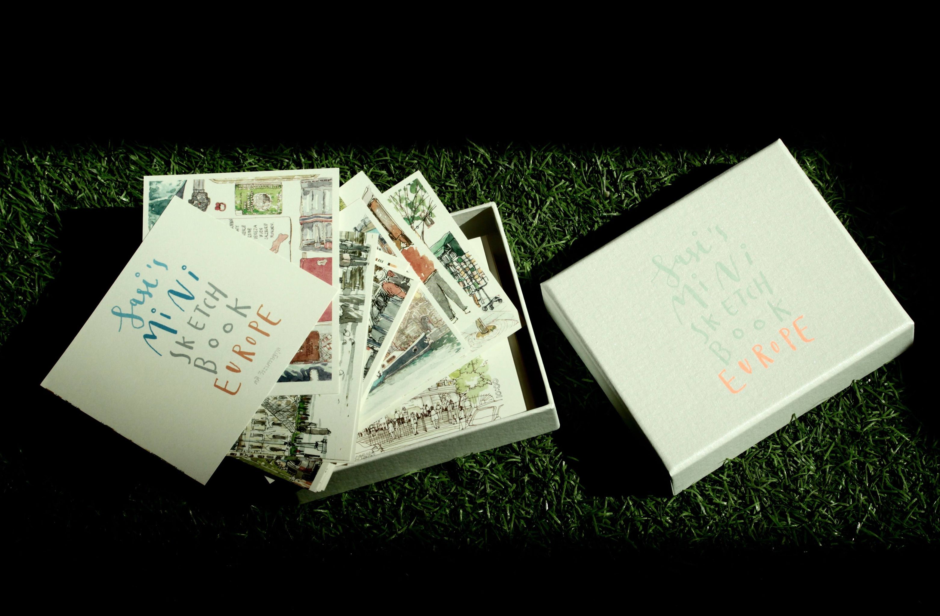 Sasi's mini sketch book EUROPE (เล่มสันห่วง หรือ แผ่นในกล่อง)