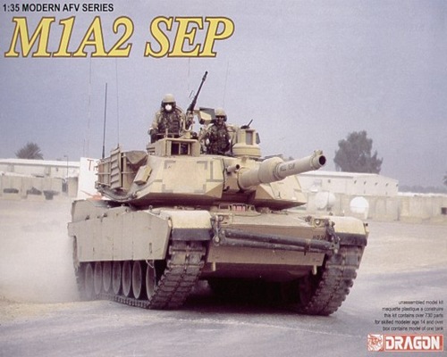 โมเดลรถถังจำลอง Dragon Models 1/35 DRA3536 M1A2 Sep