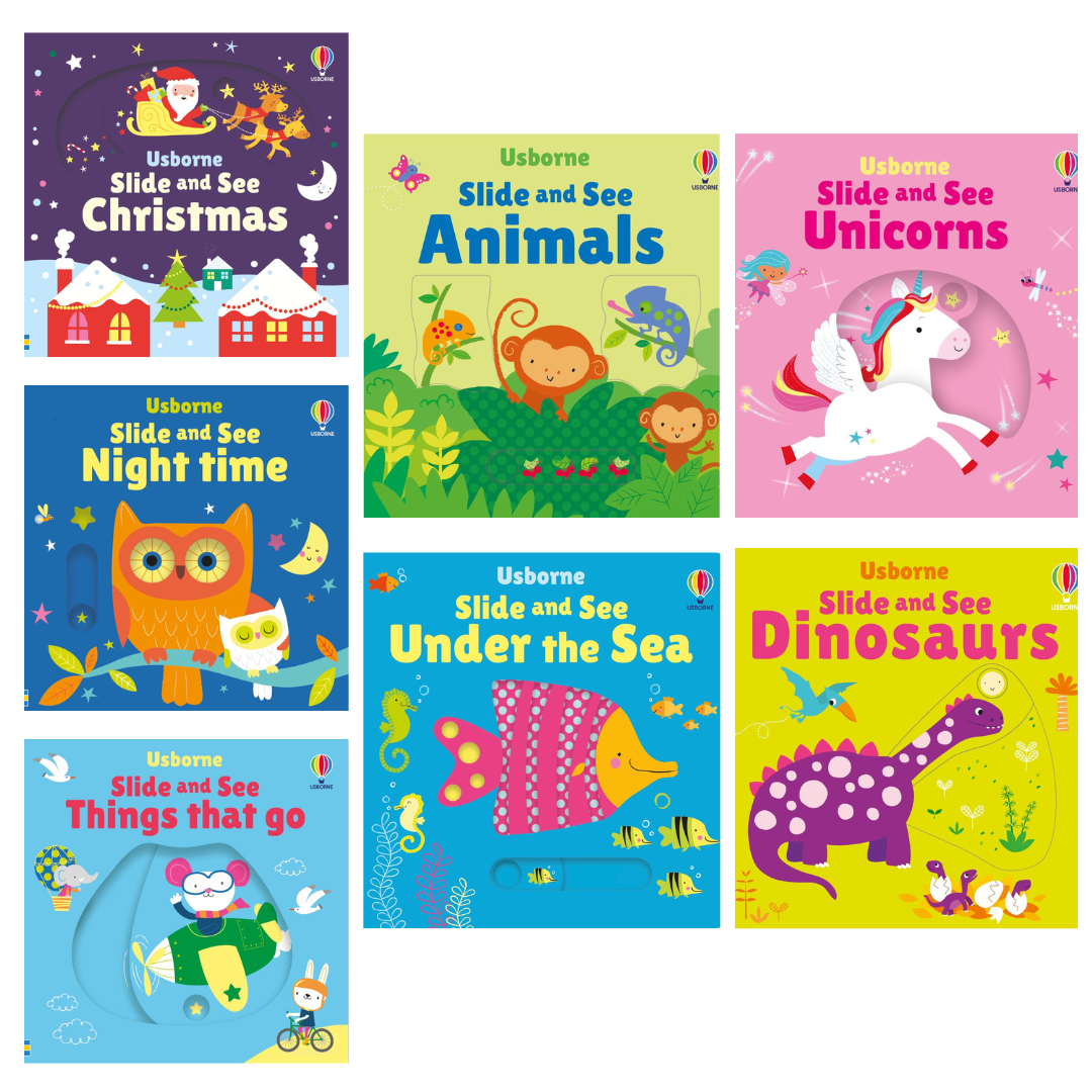 USBORNE SLIDE AND SEE BOOKS SERIES