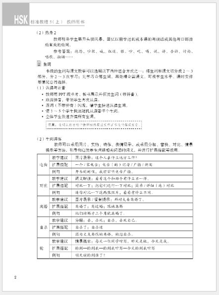หนังสือคู่มือครู HSK Standard Course 5A HSK标准教程5（上）教师用书 HSK Standard Course 5A Teacher’s Book