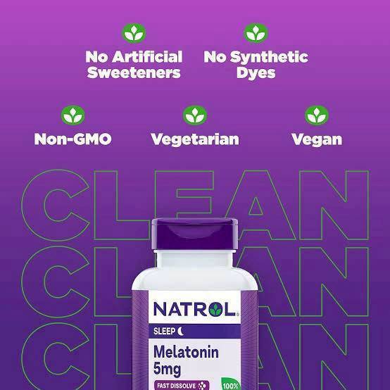 New!! Package Natrol Melatonin Time Release Fast Dissolve 5 mg 250 Tab #Strawberry
