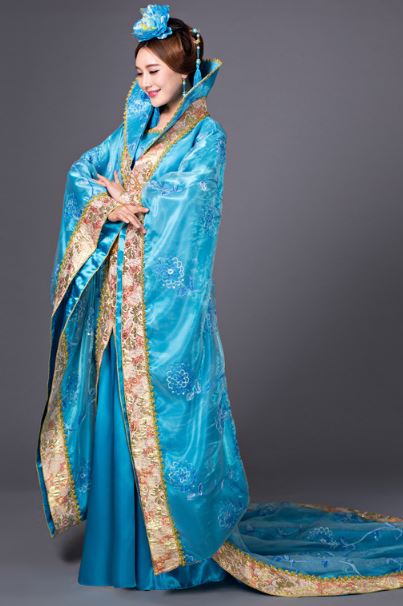 ชุดฉลองพระองค์จักรพรรดินีและฉลององค์หญิงพิธีสมรสจีนโบราณ 古代皇后服装拖尾嫁衣公主 The Ancient China Empress Costume & Princess Wedding Costume
