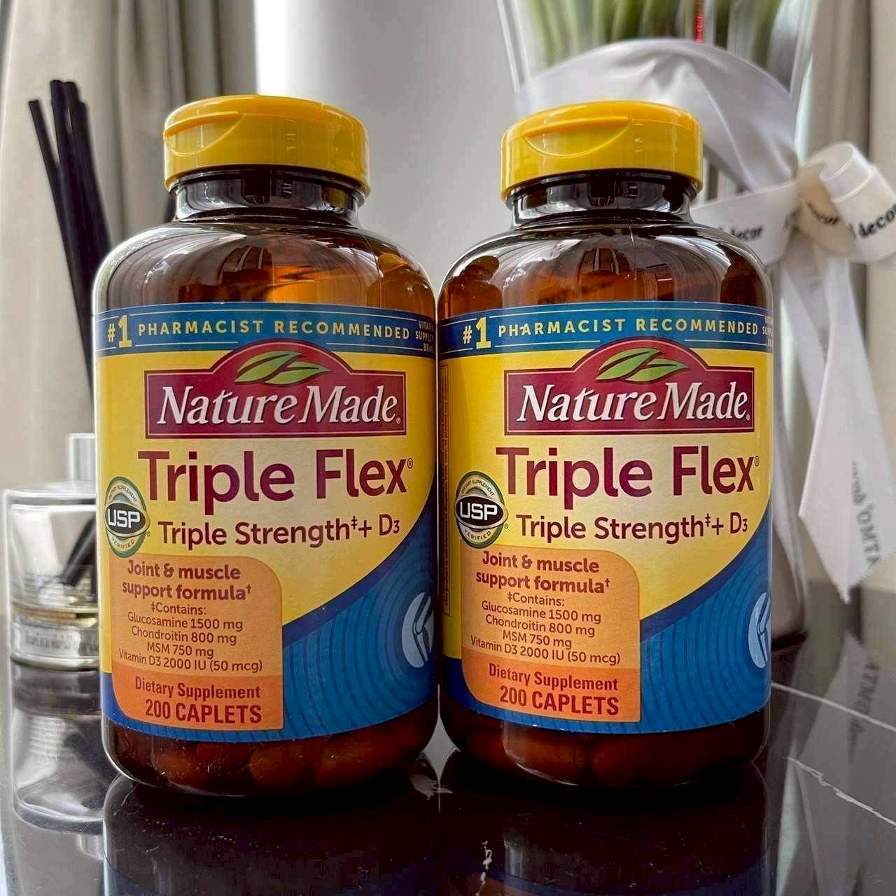 Nature Made Triple Flex Triple Strength + D3, 200 Caplets