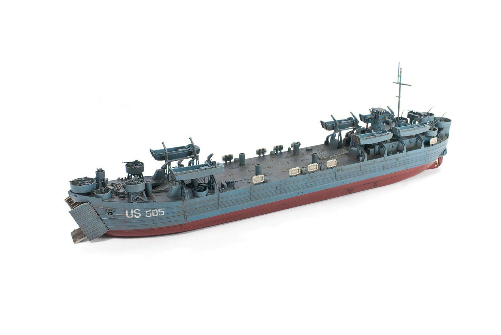 โมเดลเรืออู่ลำเลียงพลสะเทินน้ำสะเทินบก AFV Club ขนาด 1/35 SE73519 LST, LST-491 CLASS