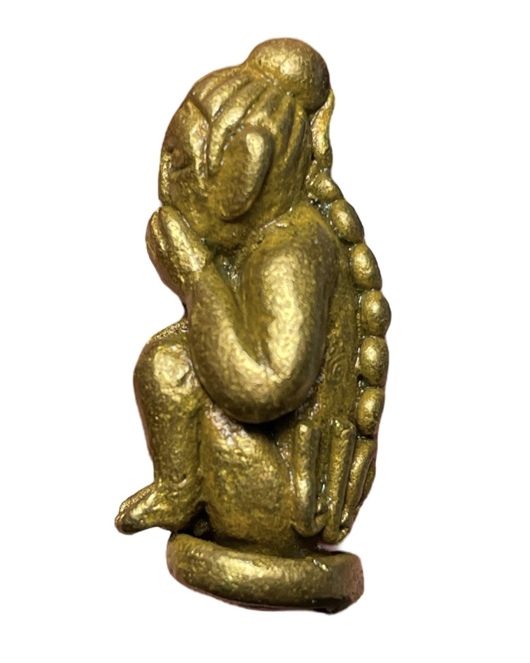 กุมารดูดรก (รุ่นไหว้ครู ๖๕, ทองดอกบวบ) Eating Placenta Kuman Thong (Serie: Wai Kru 65, Brass) SKU-02974