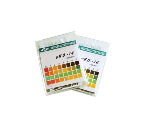 กระดาษ pH 1-14 แบบละเอียด (100 แถบ)