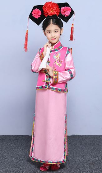 ชุดองค์หญิงน้อยราชวงศ์ชิง 女童古装清朝宫廷公主服装 Qing Dynasty Little Princess Court Costume