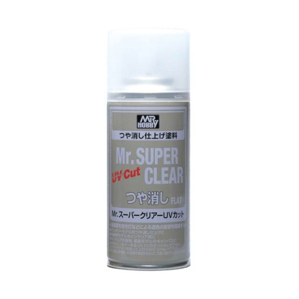B-523 Mr.Supers Clear UV Cut Flat สีเปรย์เคลียร์กันแสงยูวี