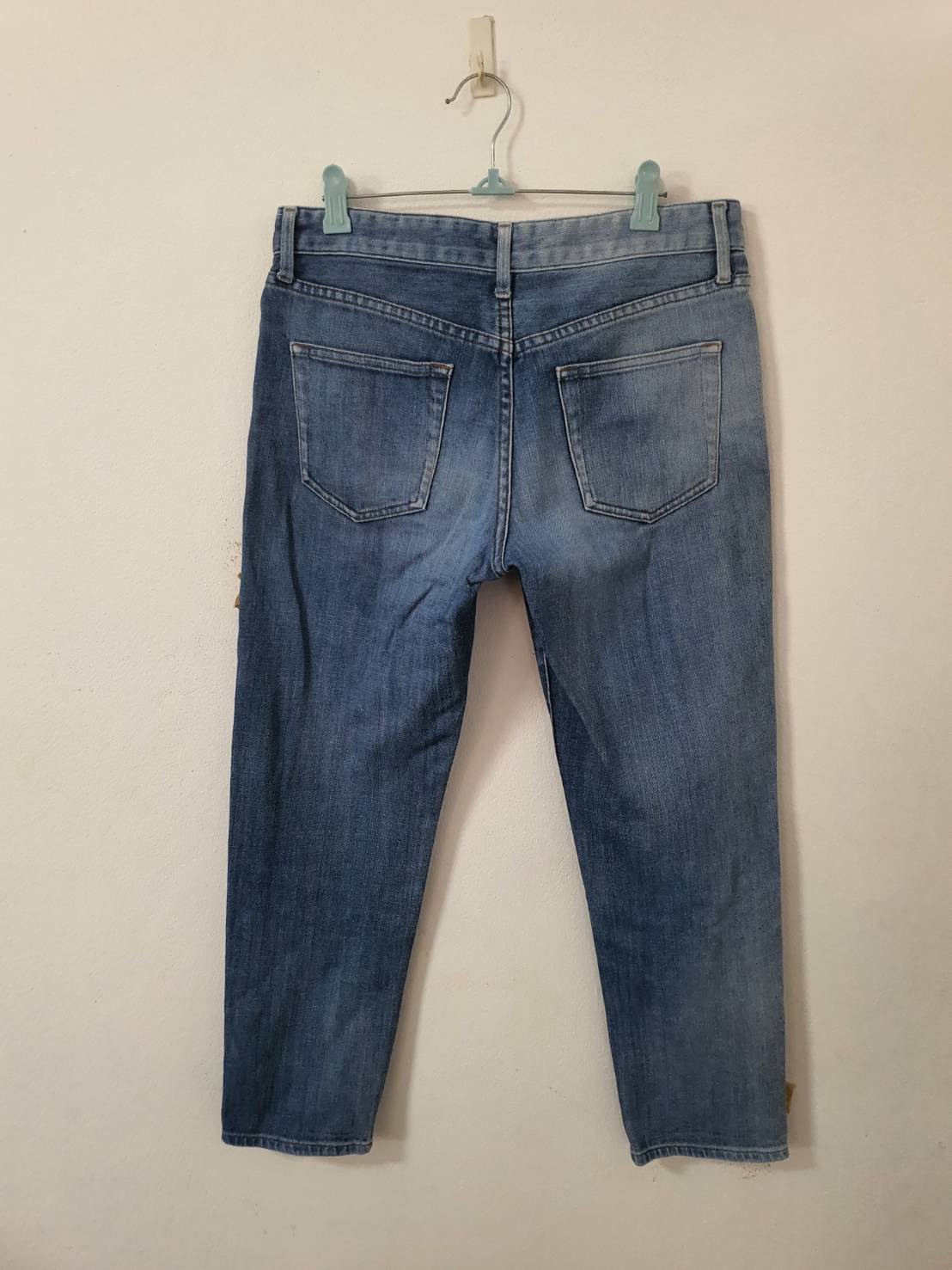 FF06295 กางเกงยีนส์มือสอง ฟอกนิ่ม แบรนด์ uniqlo jeans เอว 29 นิ่้ว