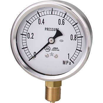 Pressure Gauge Glycerin-T : Migishita Seiki : Port 1/4 ขนาด 60 x 2 MPa เกลียวออกล่าง : GLT-21-2MPa