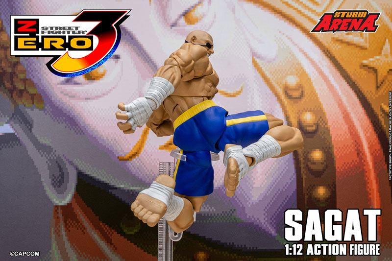 Street Fighter Alpha 3 1/12 Scale Action Figure Sagat(Provisional Pre-order)