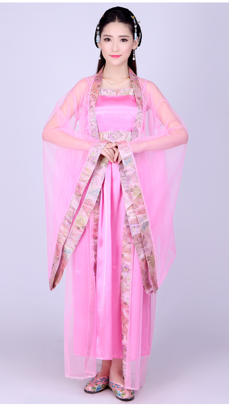 ชุดสตรีสมัยราชวงศ์ถัง (ชุดกระโปรง+เสื้อคลุม) 唐装汉服古装 Tang Dynasty Women's Costumes
